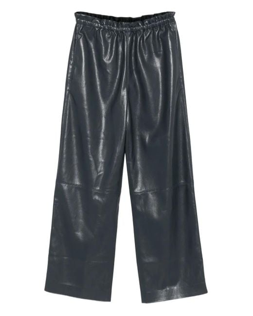 Pantalon Geb À Taille Élastiquée Nanushka en coloris Gray