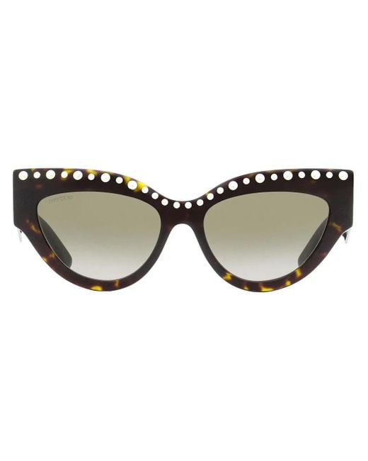 Jimmy Choo Brown Cat-Eye-Sonnenbrille