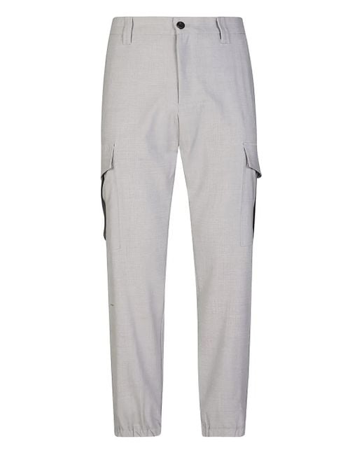 Eleventy Gray Cargo Trousers for men