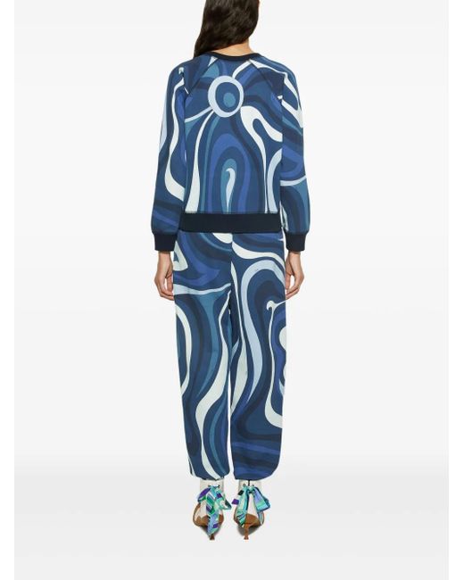 Emilio Pucci フリース トラックパンツ Blue