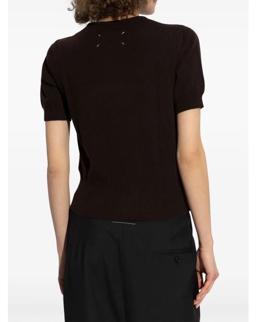 Maison Margiela Black Virgin Wool T-Shirt