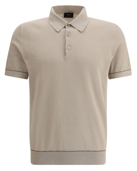 Brioni Klassisches Poloshirt in White für Herren