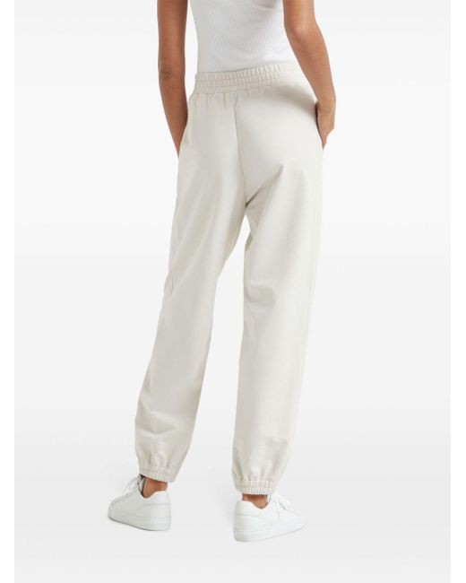 Brunello Cucinelli White Tapered Track Pants
