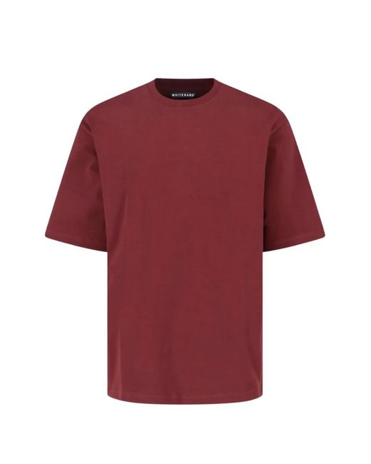 White Sand Red Round-Neck T-Shirt for men