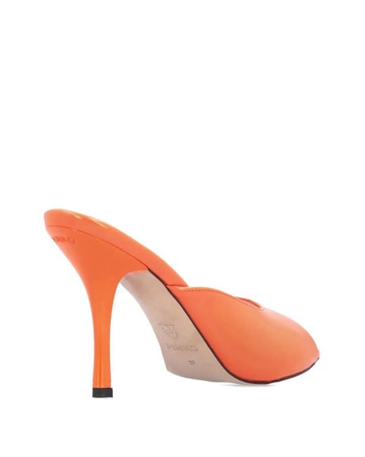 Pinko Pink Open-Toe Stiletto Sandals