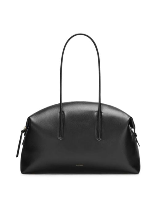 DeMellier London Black Stockholm Grained-Leather Duffel Bag