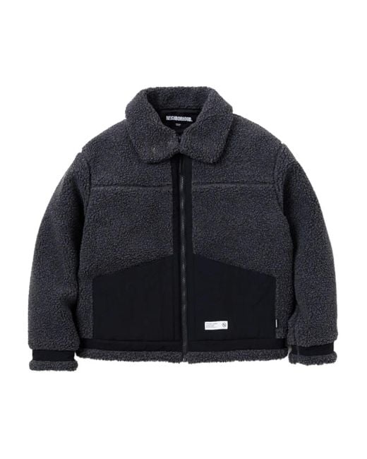 Neighborhood Fleece Jack Met Vlakken in het Blue voor heren