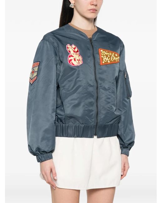 KENZO Blue Appliqué Zip Jacket