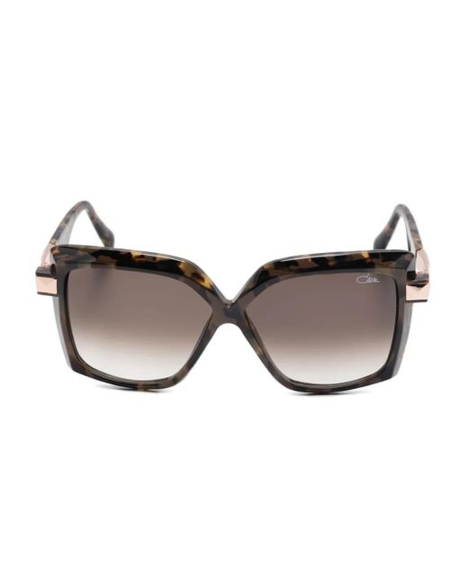 Cazal Brown Sonnenbrille Mit Geometrischem Gestell