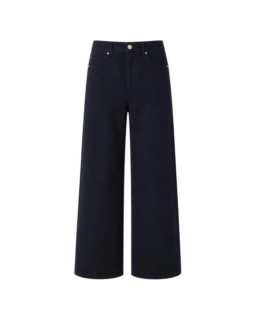 RETORI Blue Five-Pockets Straight-Leg Cotton Trousers