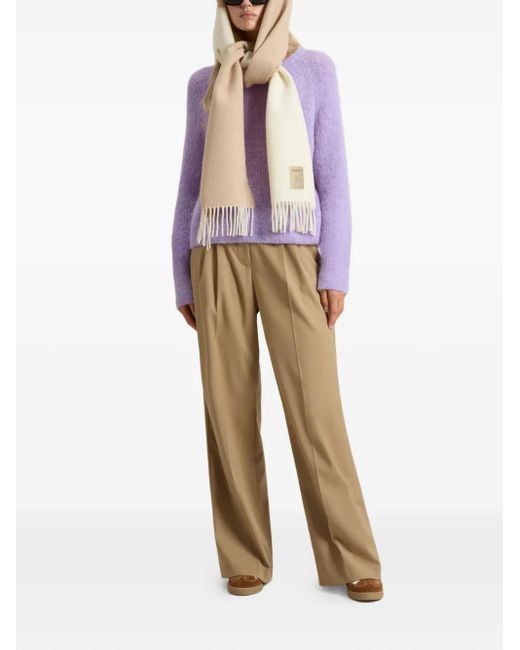 Woolrich Purple Brushed-Finish Sweater