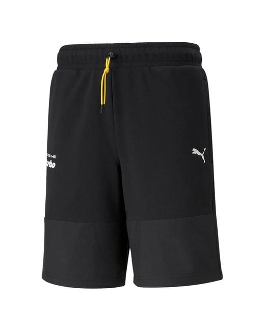 PUMA Black X Porsche Turbo Panelled Track Shorts for men