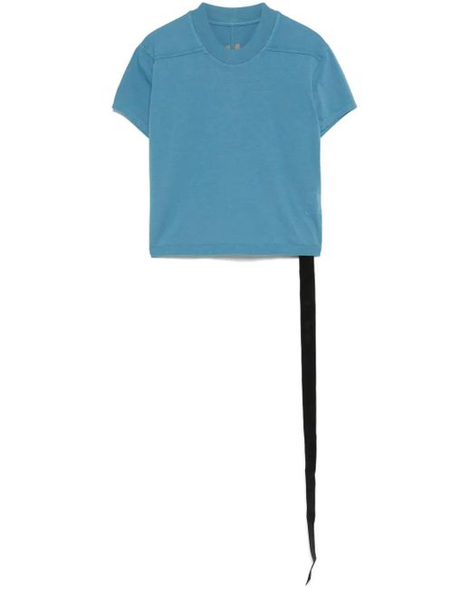 Rick Owens Blue Cropped Level T-Shirt