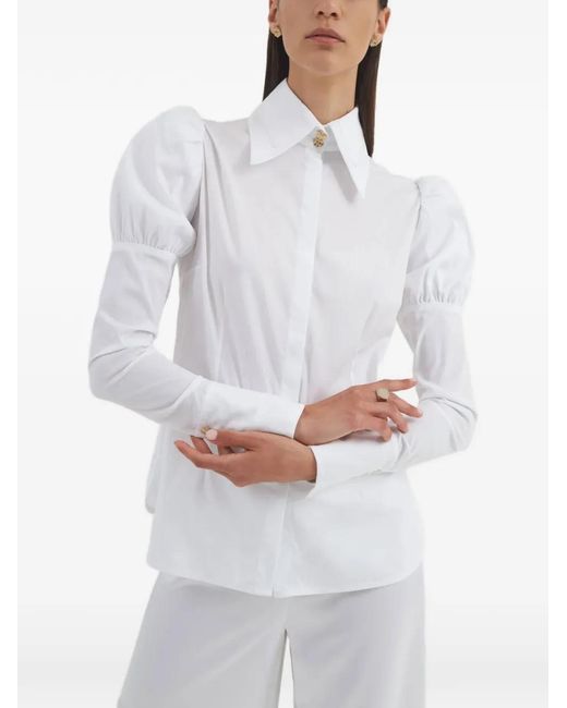 Violante Nessi White Koons Point-Collar Shirt