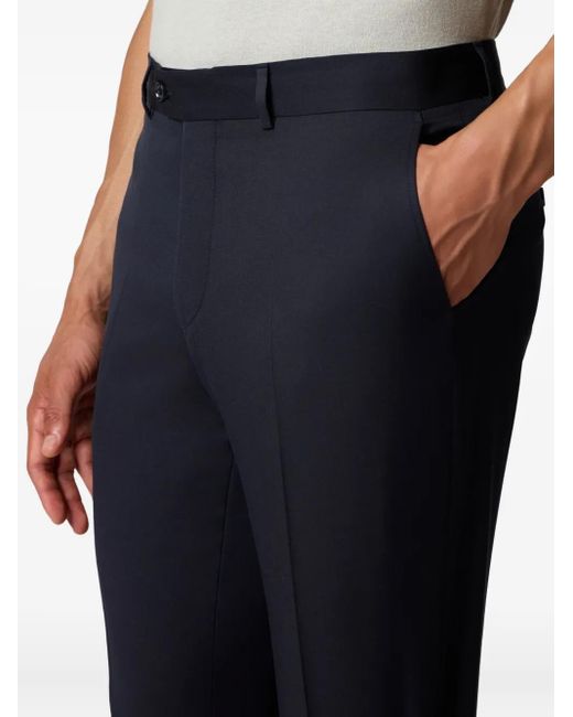 Brooks Brothers Blue Virgin-Wool Trousers for men