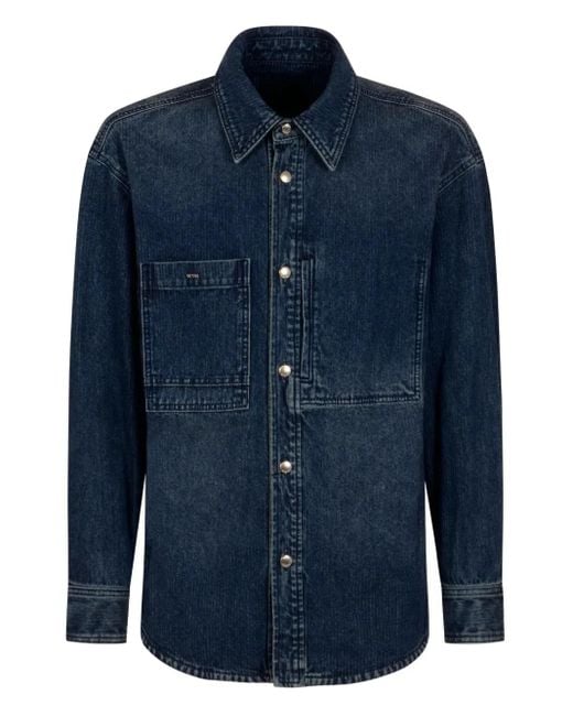 Wooyoungmi Blue Pocket Shirt for men