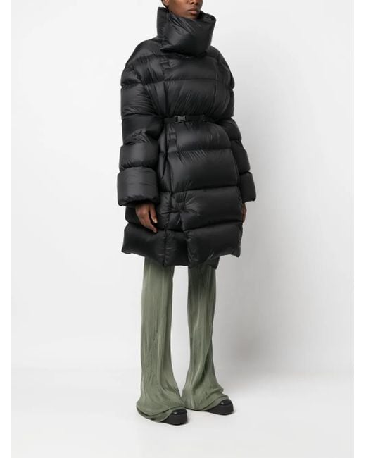 Rick Owens Black Jumbo Poncho Coat