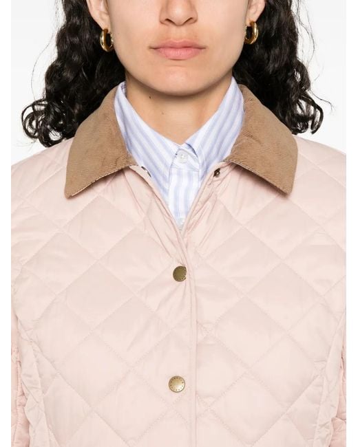 Barbour Pink Deveron Quilted Jacket