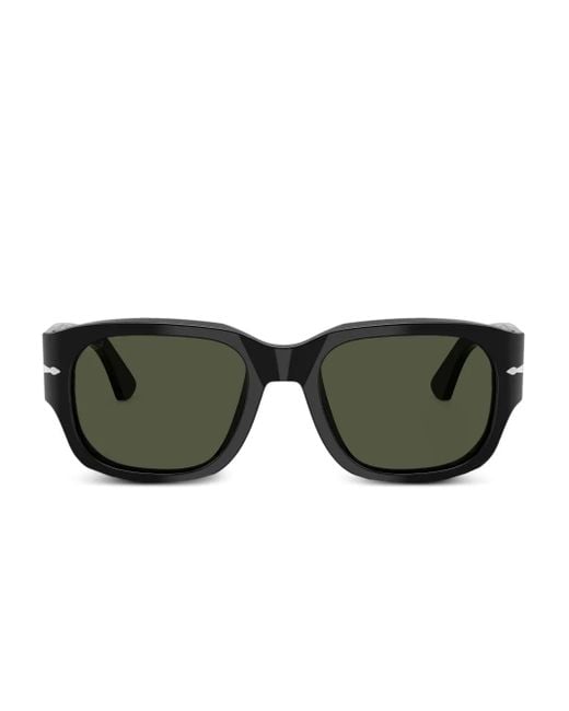 Persol Green Acetate Square-Frame Sunglasses