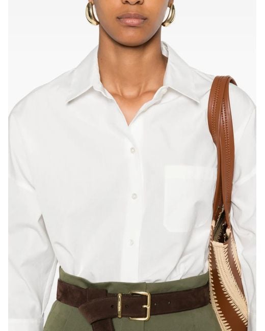 Weekend by Maxmara White Three-Quarter Sleeve Shirt