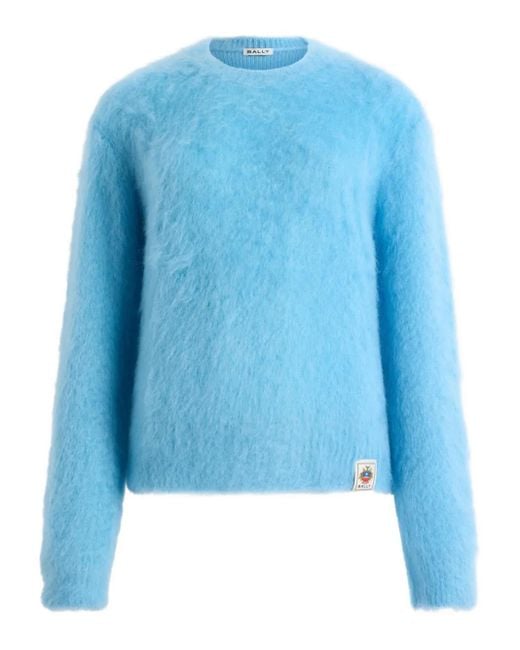 Crew-neck sweater Bally de color Blue
