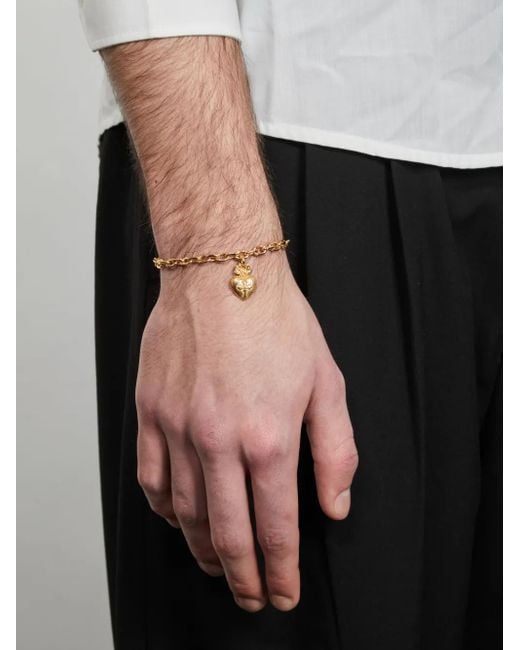 Emanuele Bicocchi Metallic Sacred Heart Bracelet