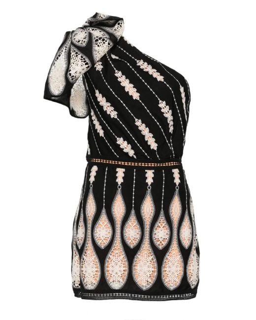 Johanna Ortiz Black Celestial Matter Mini Dress