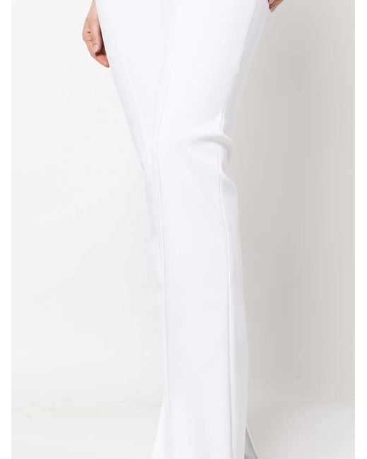 Adam Lippes Flared Broek in het White