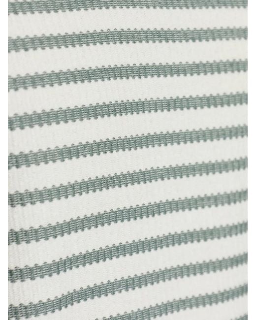 Hanro Gray Striped V-Neck T-Shirt for men