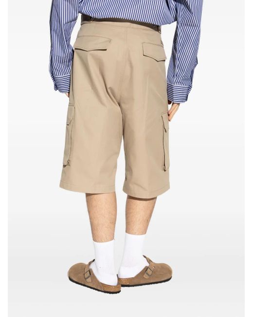 Shorts Con Tasche Cargo di AMI in Natural da Uomo