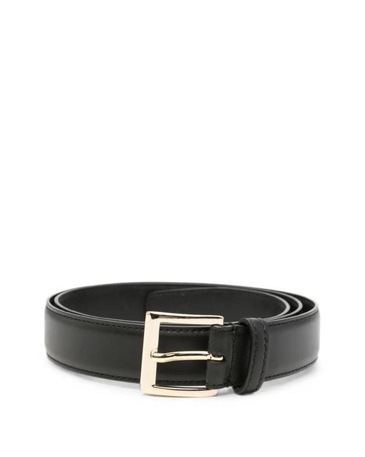 Liviana Conti Black Buckle-Fastening Leather Belt