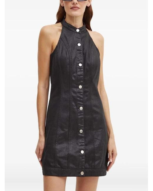 ARMANI EXCHANGE Jurk Met Halternek En Knoopsluiting in het Black