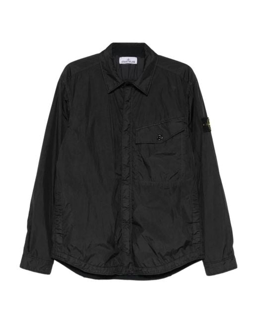 Stone Island Jacke mit Klappentasche in Black für Herren