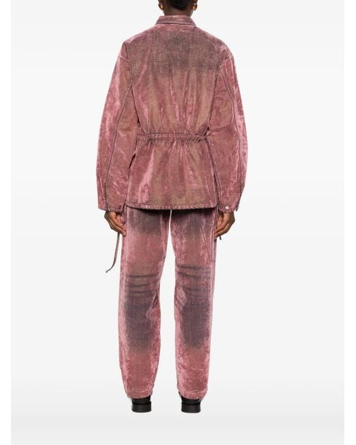 Haikure Red Legacy Drawstring-Waistband Jacket