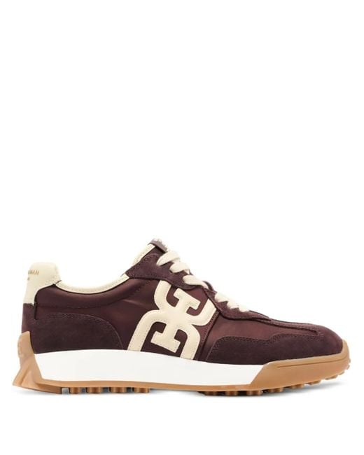 Sam Edelman Brown Logo-Embossed Sneakers