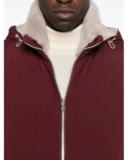 Chaleco con capucha y cremallera Brunello Cucinelli de hombre de color Purple