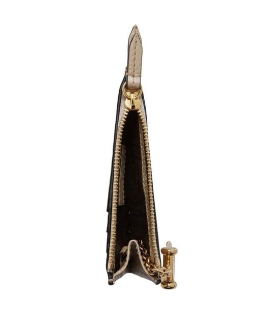 Gucci Natural GG Marmont Portemonnaie mit Schlüsselanhänger