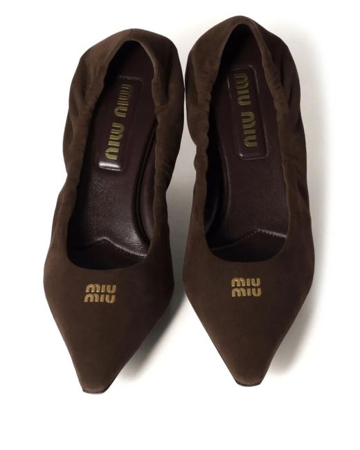 Miu Miu Brown Suede Pumps