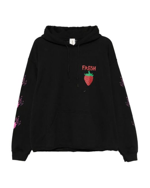 WESTFALL Black Graphic-Print Hoodie