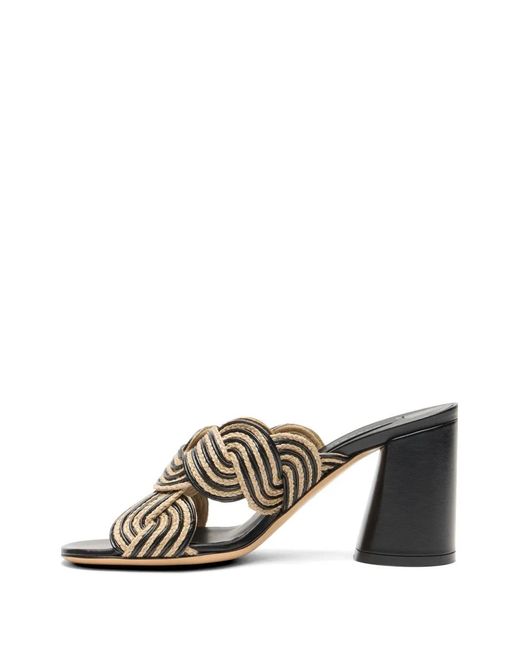 Casadei Metallic Thaiti Heeled Sandals