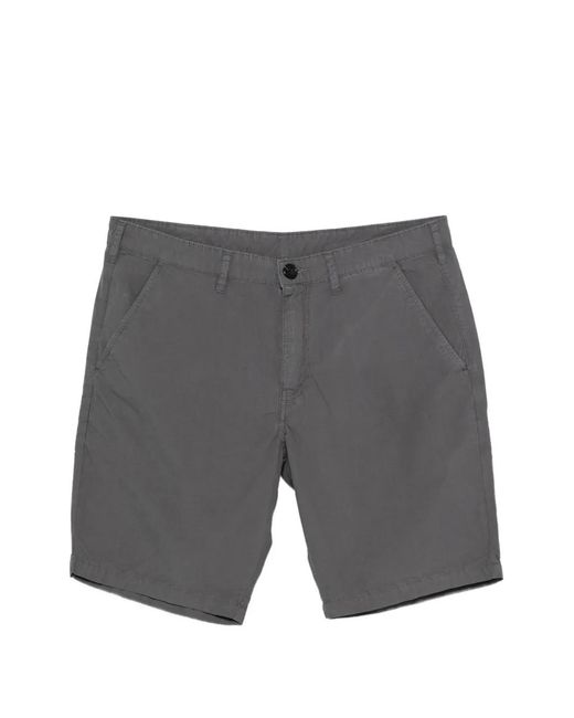 Paul Smith Gray Logo-Patch Shorts for men