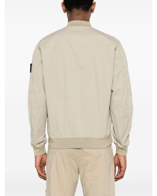 Stone Island Natural Compass-badge Bomber Jacket for men