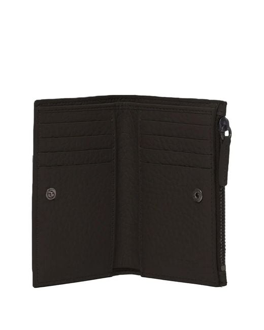 Orciani Black Grained-Leather Wallet for men