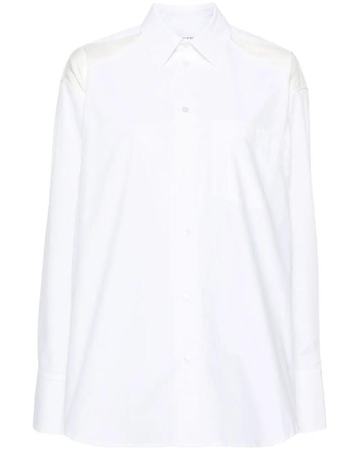 J.W. Anderson White Satin Insert Shirt