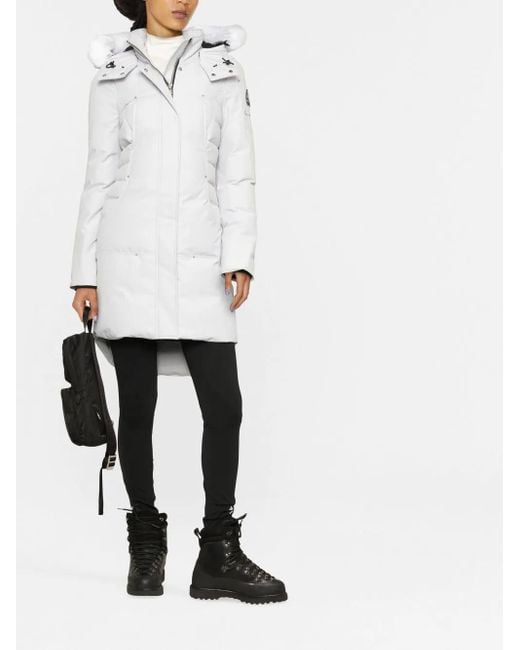 Moose Knuckles White Cloud Hooded Parka