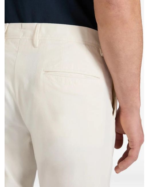 Slowear White Buttoned Trousers for men