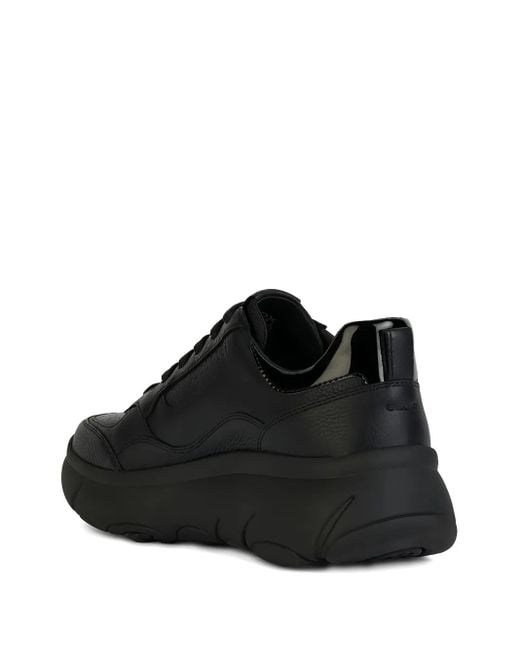 Geox Black Platform Sneakers