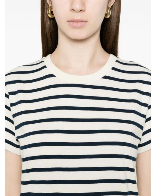 Anine Bing White Wynne Dress Stripe
