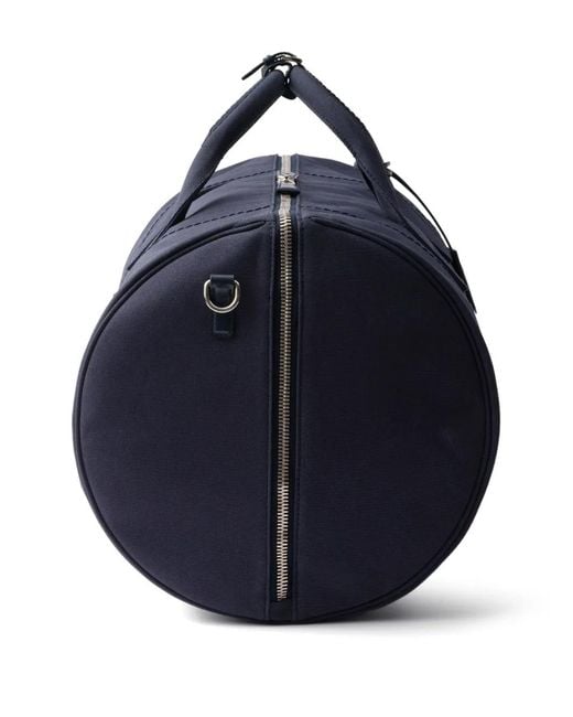 Prada Blue Canvas Duffle Bag