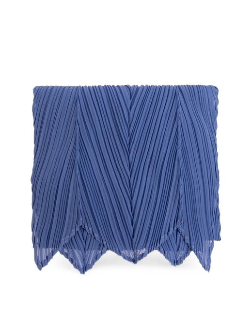 Pleats Please Issey Miyake Blue Monthly July Scarf